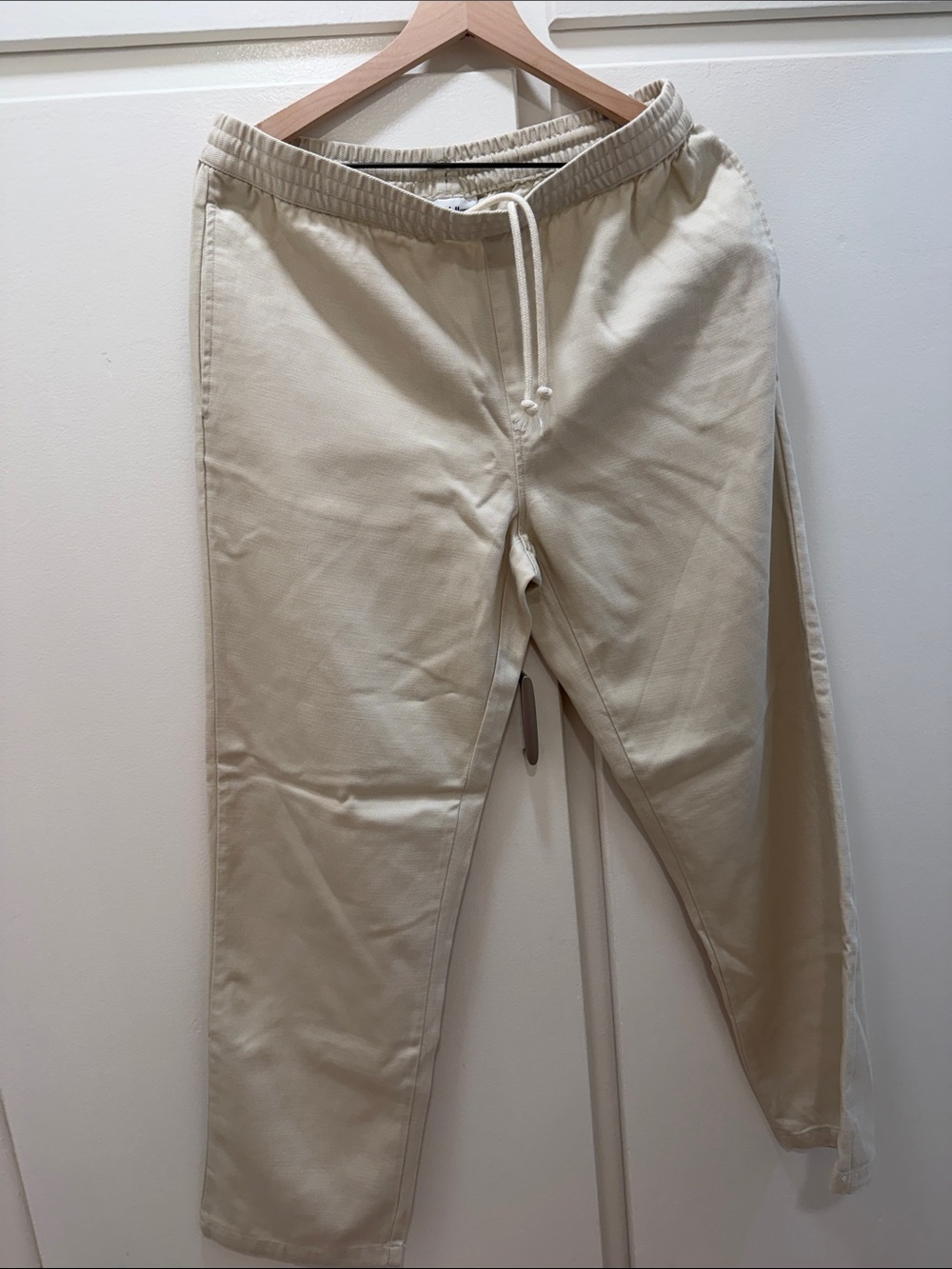 Goodfellow & Co Cream Drawstring Joggers